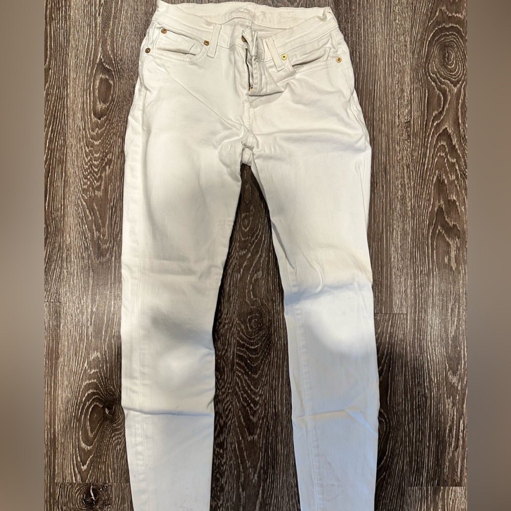 7 for all mankind white skinny jeans size 27
